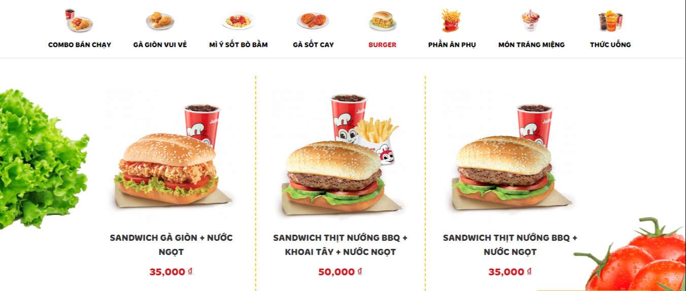 Jollibee menu combo