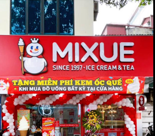 Menu/thực đơn MIXUE