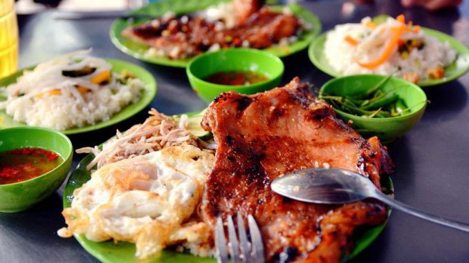 Menu cơm tấm ba ghiền