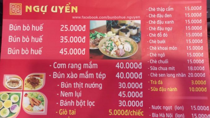 Bún bò huế ngự uyển