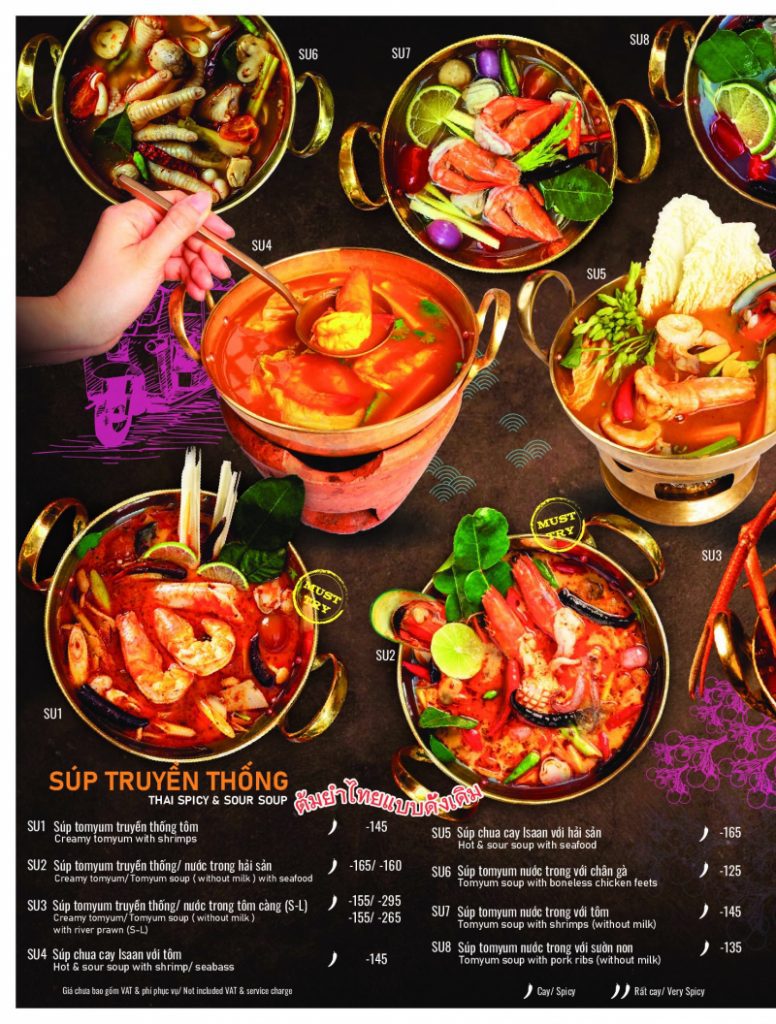 chili thái menu