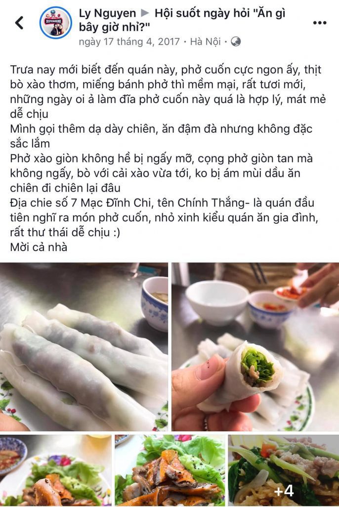 Phở cuốn Chinh Thắng