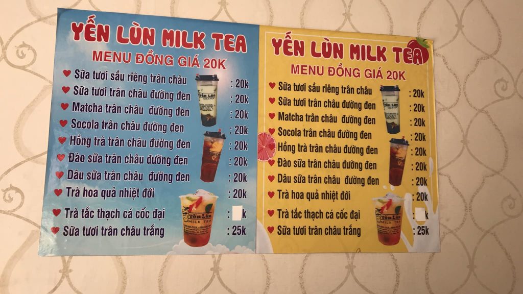 trà sữa yến lùn