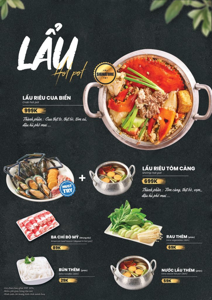 vua cua menu