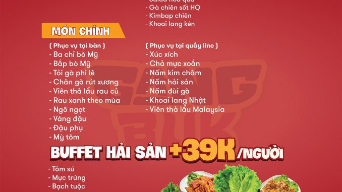 GangBuk menu