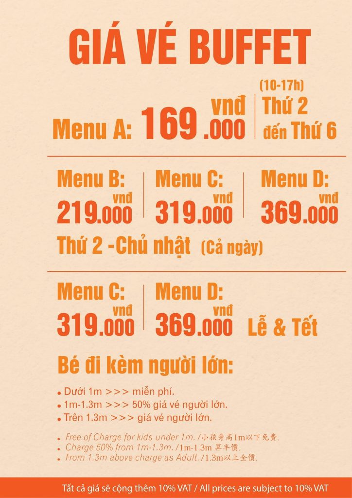 Menu lẩu nướng 88