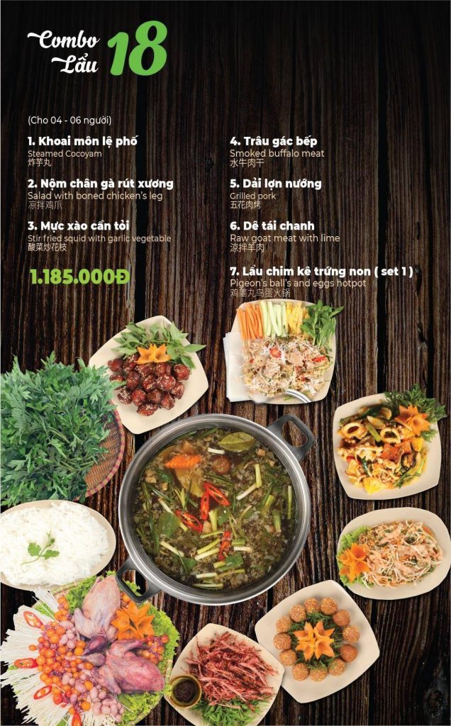 lẩu sơn tùng menu 