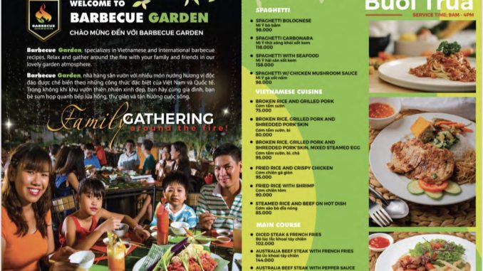 BARBECUE GARDEN Menu