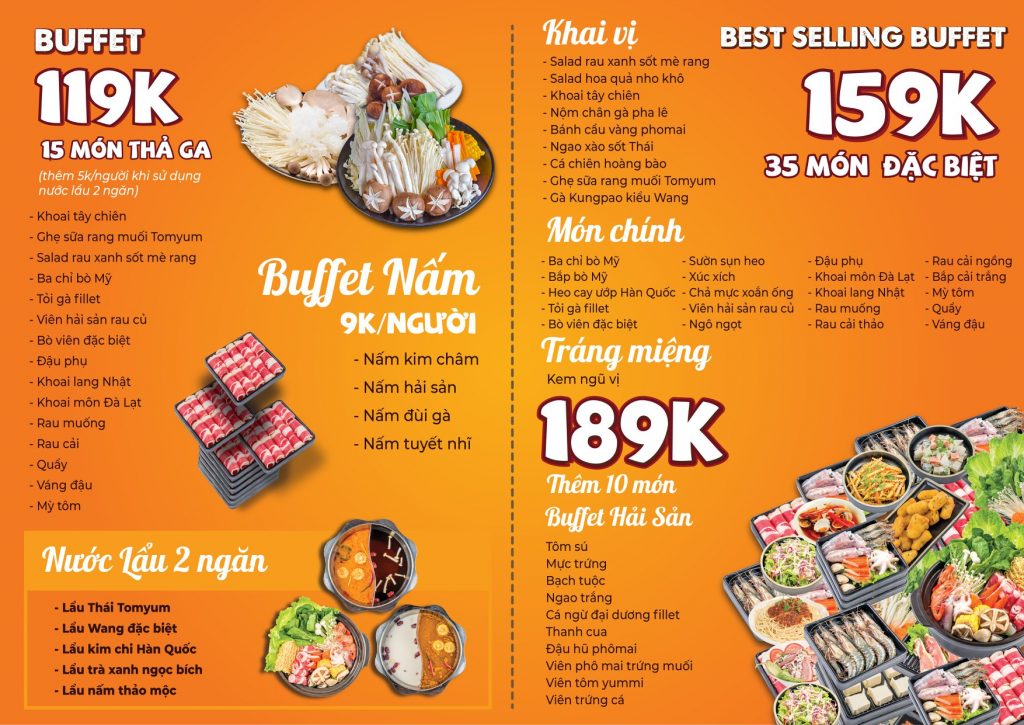 Lẩu Wang Menu