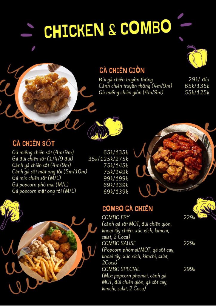 Mokchang Menu