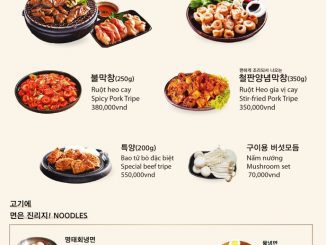 Plan K BBQ Menu