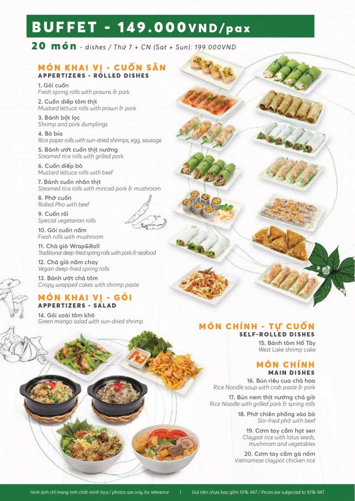 Wrap & Roll Menu 