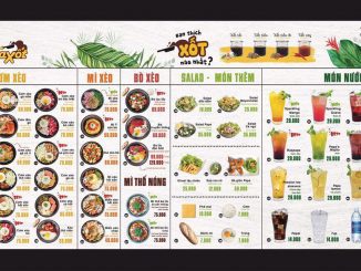 PapaXốt  Menu