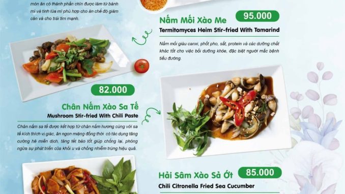 Nhà Hàng Chay Bà Xã Menu