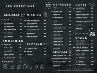 AROI Dessert Cafe menu