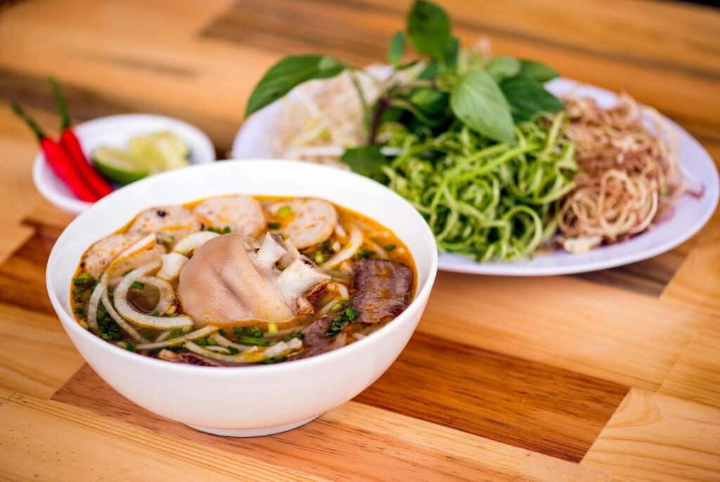 bún bò huế thiên trang 2 menu