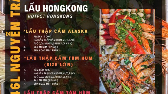 quán lắc kiu menu