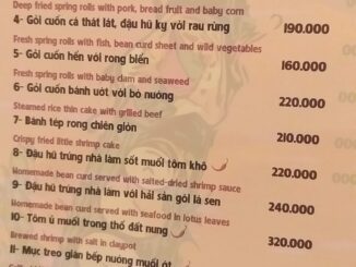 bếp nhà lục tỉnh menu