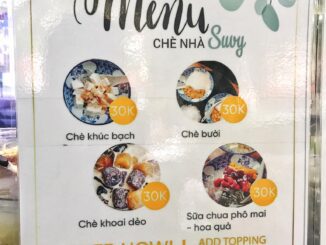 chè nhà suvy menu