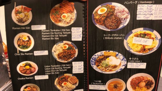 cơm thố osaka menu