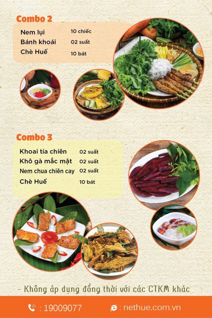 nét huế menu