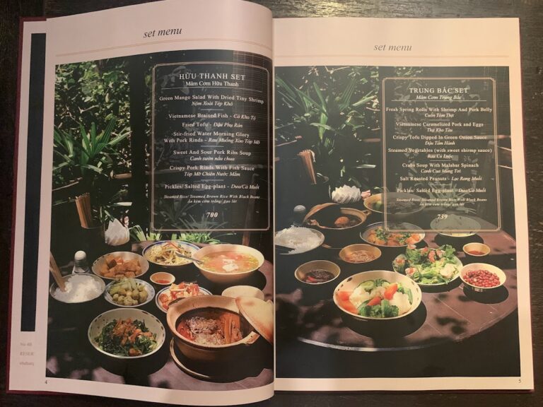 Nhà hàng tầm vị menu