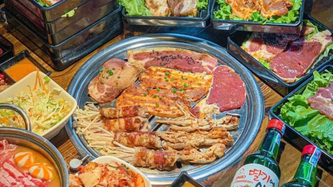 bủng buffet menu